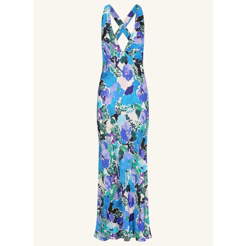 Shona Joy Curlewis Plunged Cross Back Maxi Dress image number 2